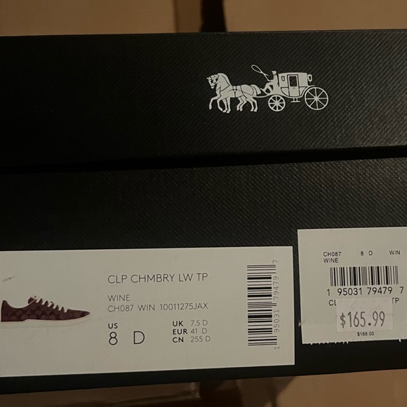 Clip Low Top Sneaker In Signature Chambray NWT 10.5 Men - Picture 6 of 6